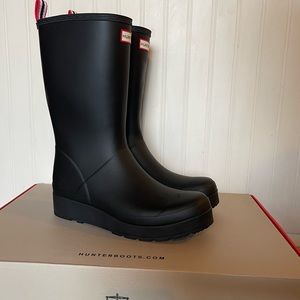 Hunter Wedge Play Boots Tall Size 11
